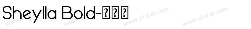 Sheylla Bold字体转换